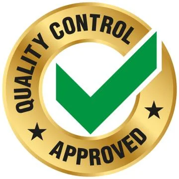 Quality Control Approved icon - Vector Stock Illustration