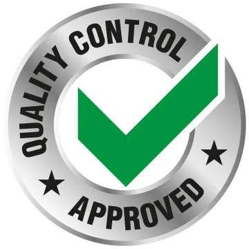 Quality Control Approved icon - Vector Stock Illustration