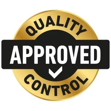 Quality Control Approved icon - Vector Stock Illustration
