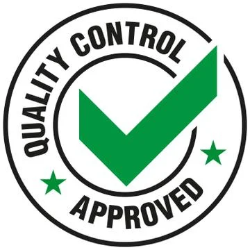Quality Control Approved icon - Vector Stock Illustration
