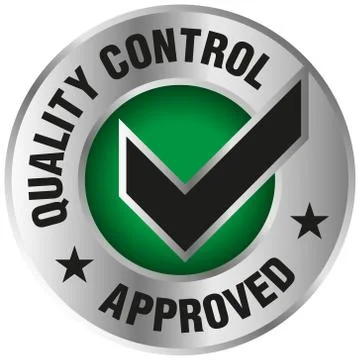 Quality Control Approved icon - Vector Stock Illustration