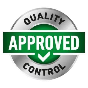 Quality Control Approved icon - Vector Stock Illustration