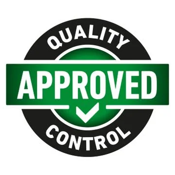 Quality Control Approved icon - Vector Stock Illustration