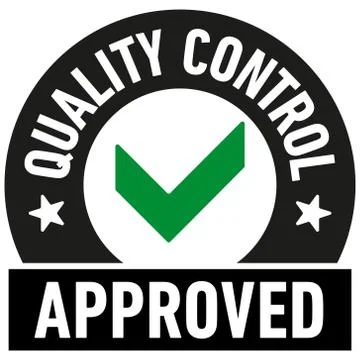 Quality Control Approved icon - Vector Stock Illustration
