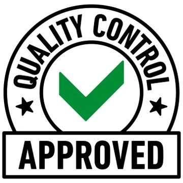 Quality Control Approved icon - Vector Stock Illustration