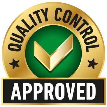 Quality Control Approved icon - Vector Stock Illustration