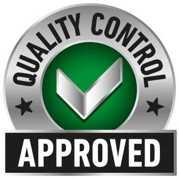 Quality Control Approved icon - Vector Stock Illustration