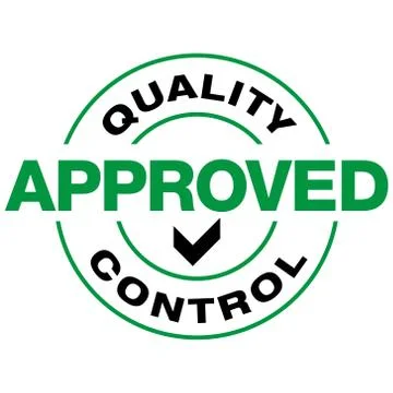 Quality Control Approved icon - Vector Stock Illustration