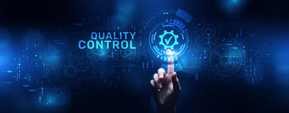 Quality control assurance standards certification business technology concept Stock-Fotos