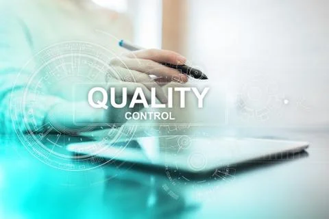 Quality control check box. Guarantee Assurance. Standards, ISO. Business and 写真素材