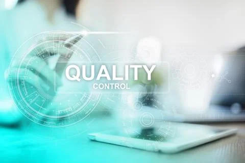Quality control check box. Guarantee Assurance. Standards, ISO. Business and Stock-Fotos