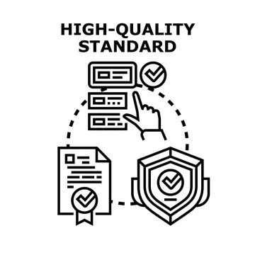 Quality control checking production process for high standards Illustrazione stock