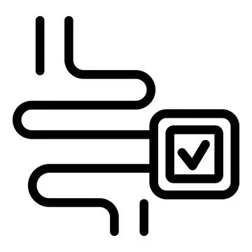 Quality control icon with check mark Stock Illustration