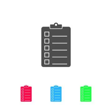 Quality control icon flat Stock Illustration