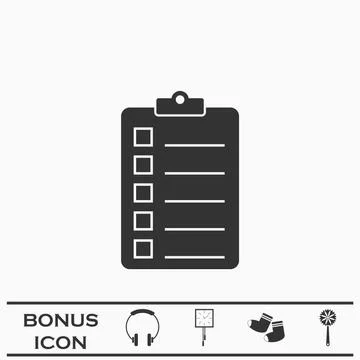 Quality control icon flat Stock Illustration