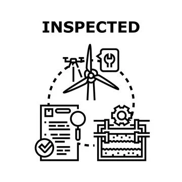 Quality control inspection process vector concept 스톡 일러스트