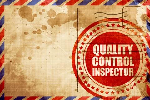 Quality control inspector Stock Illustration