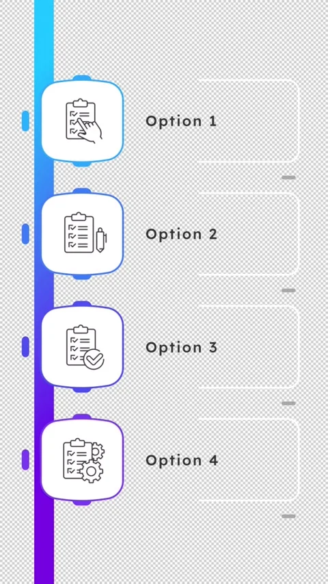 Quality control lifecycle blue gradient linear timeline infographics animation Stock Footage 333731694