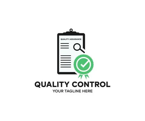 Quality control logo design Stock Illustration