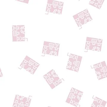 Quality control machine glyph seamless pattern Stockillustratie