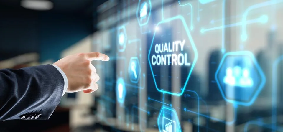 Quality control. New quality control standards Stock Photos