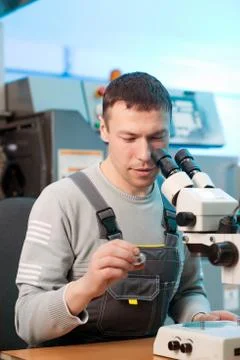 Quality control part Stock Photos