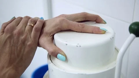 Quality control of pasta in the laboratory Stock Footage 71381697