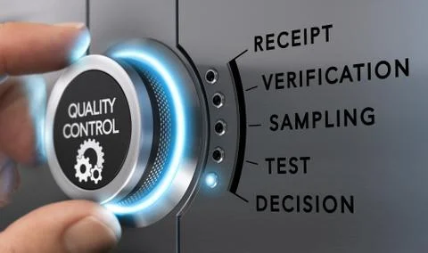 Quality Control Process Concept Stock Illustration