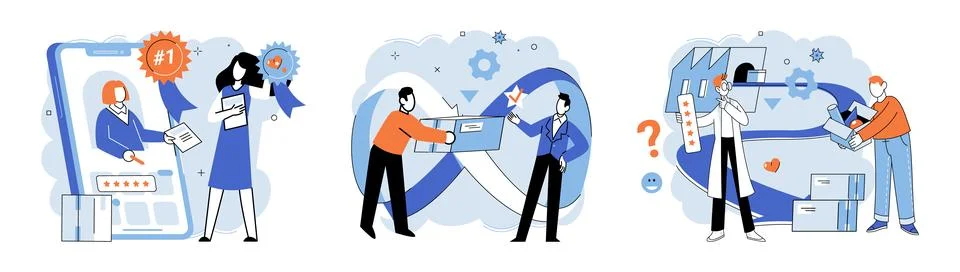 Quality control. The quality control metaphor compares process to gatekeeper who Stock Illustration
