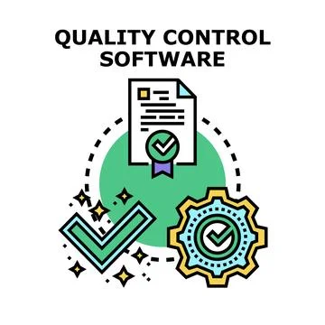 Quality control software system optimizing certification and process 스톡 일러스트