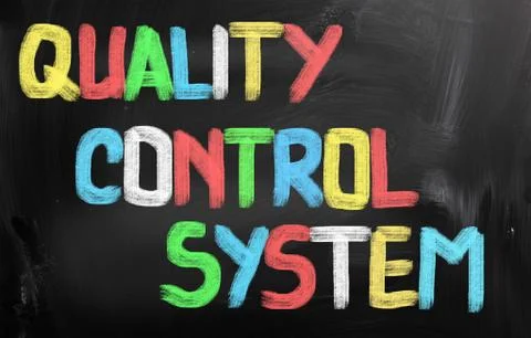Quality control system concept Stock Illustration