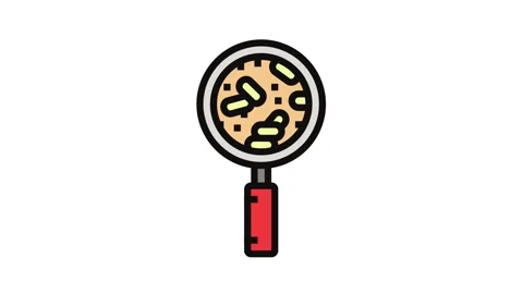 Quality control wood pellets color icon animation Stock Footage 326111674