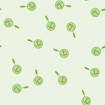 Quality control wood pellets glyph seamless pattern Stock Illustration