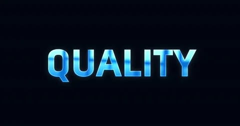 Quality. Electric lightning word. Text Animation Stock Footage 138079625