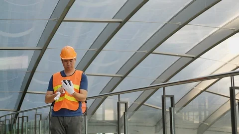 Quality engineers or construction teamwork. Safety concern for engineering Stock Footage 112162008