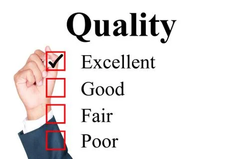Quality evaluation form Stock Photos