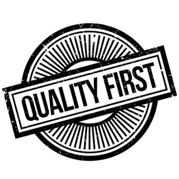 Quality First rubber stamp Stock Illustration