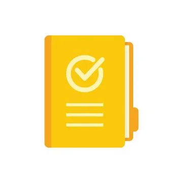 Quality folder icon flat vector. Document file Stock Illustration