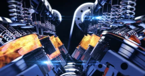 Quality Footage of V8 Car Engine Starting Up at Gas Station. Stock Footage 275917184