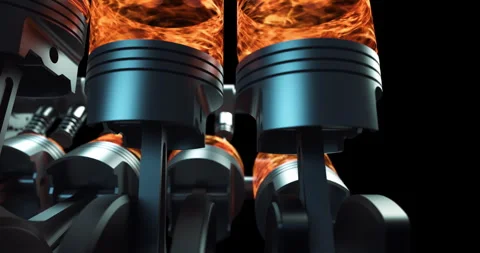Quality Footage of V8 Car Engine Starting Up at Fuel Stop. Stock Footage 277418447