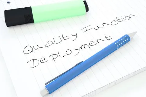 Quality Function Deployment Stock Illustration