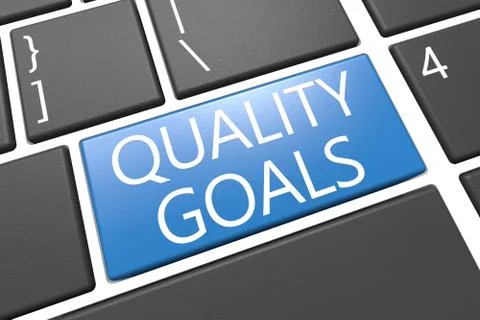Quality goals Stock Illustration