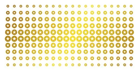 Quality Gold Halftone Effect Stock Illustration