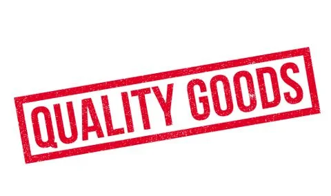 Quality Goods rubber stamp Illustrazione stock