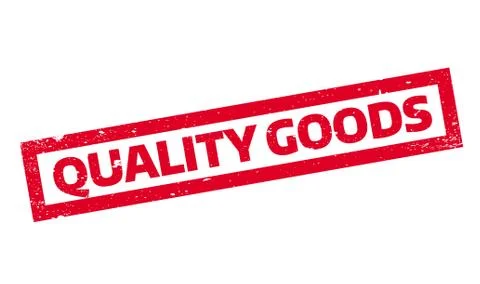 Quality Goods rubber stamp 库存插图