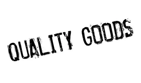 Quality Goods rubber stamp 库存插图