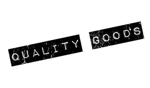 Quality Goods rubber stamp 库存插图