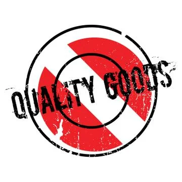 Quality Goods rubber stamp Stock Illustration