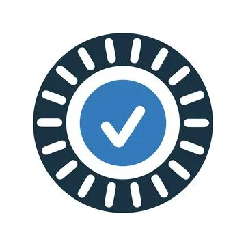 Quality Guarantee Icon, check mark Stock Illustration
