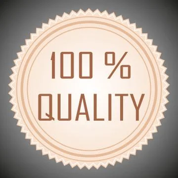 Quality guarantee sign Stock Illustration